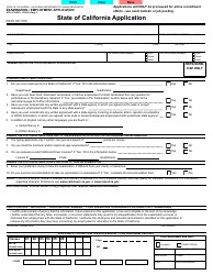 Form STD.678 State of California Application - California, Page 3