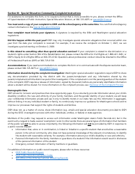 Request for Special Education Community Complaint (Secc) - Washington, Page 2