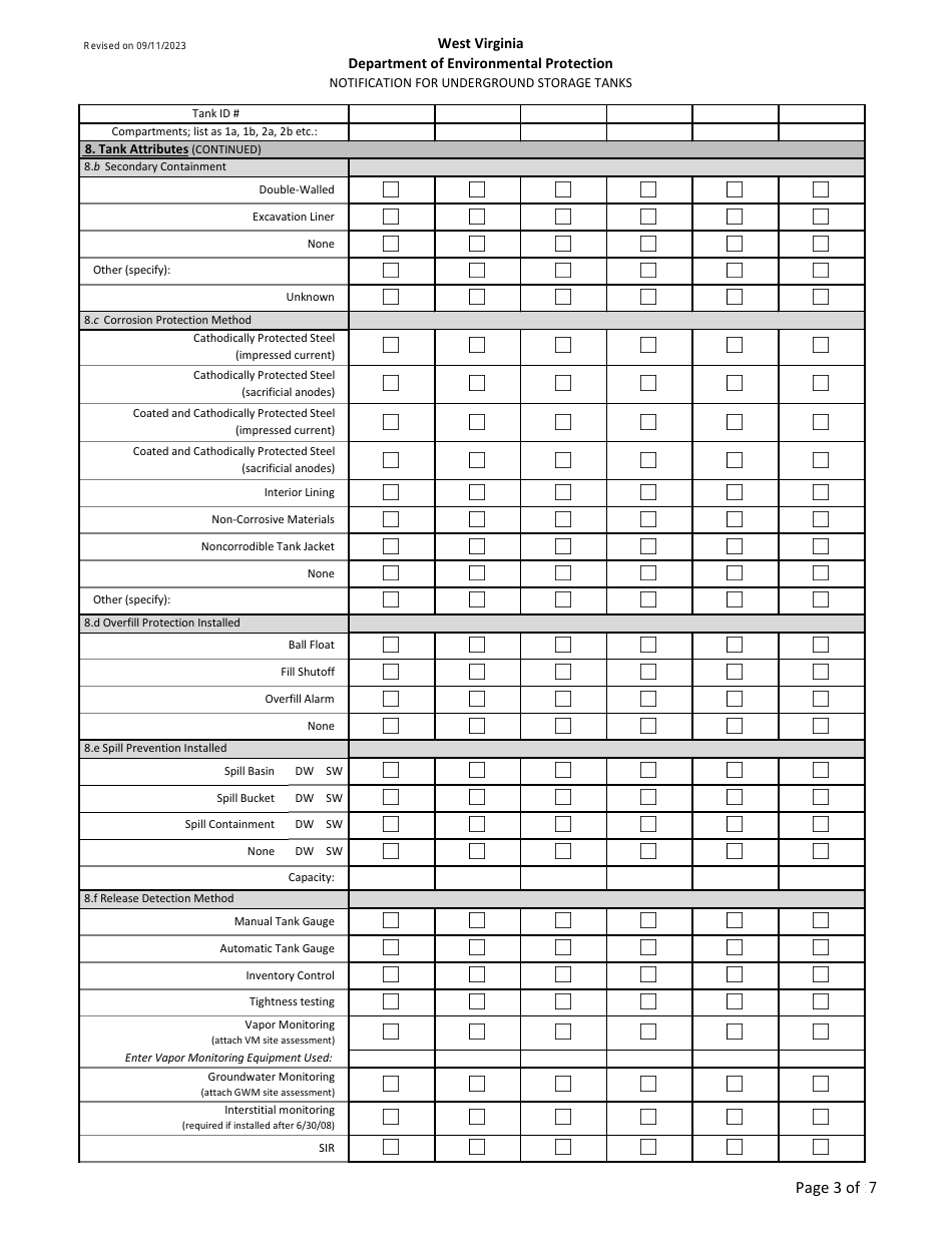 West Virginia Notification for Underground Storage Tanks Download ...