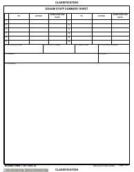 Document preview: ODA&M Form 1 Oda&m Staff Summary Sheet