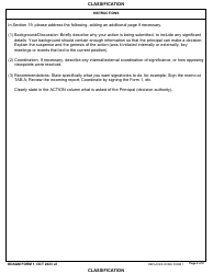 ODA&amp;M Form 1 Oda&amp;m Staff Summary Sheet, Page 2