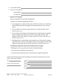 Form EXP202 Request for Automatic Expungement of a Cannabis Offense - Minnesota, Page 2