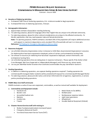 Pema Resource Request Addendum - Commonwealth Managed Sheltering &amp; Sheltering Support - Pennsylvania, Page 2