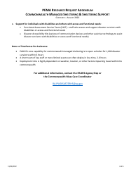 Pema Resource Request Addendum - Commonwealth Managed Sheltering &amp; Sheltering Support - Pennsylvania, Page 3