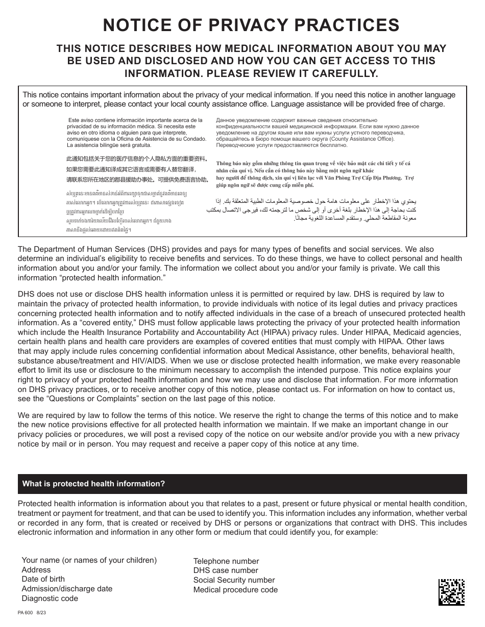 Form PA600 Pennsylvania Application for Benefits - Pennsylvania, Page 28