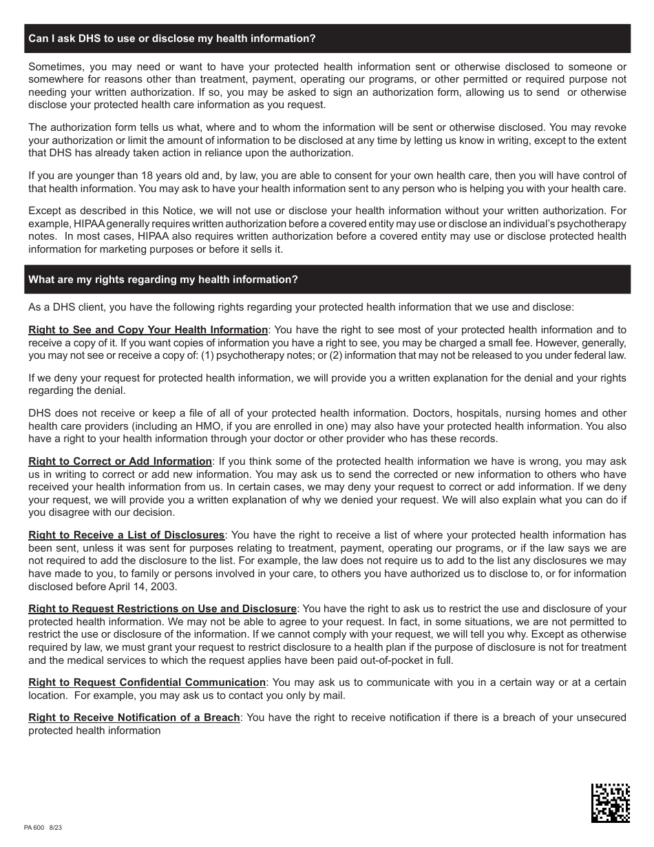 Form PA600 Pennsylvania Application for Benefits - Pennsylvania, Page 30