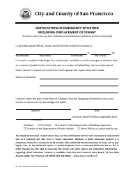 Form 990 Good Samaritan Tenancy Information and Certification Form - City and County of San Francisco, California, Page 2