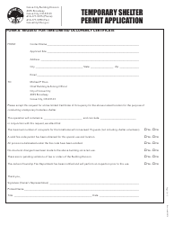 Temporary Shelter Permit Application - Grove City, Ohio, Page 5