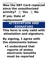 Form FAA-1847A-XLP Electronic Benefit Theft Replacement Request Form - Extra Large Print - Arizona, Page 10