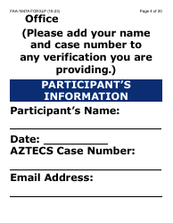 Form FAA-1847A-XLP Electronic Benefit Theft Replacement Request Form - Extra Large Print - Arizona, Page 4