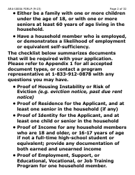 Form ARA-1000A-LP Arizona Rental Assistance Manual Application - Arizona Rental Assistance Program - Large Print - Arizona, Page 2