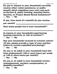 Form ARA-1000A-LP Arizona Rental Assistance Manual Application - Arizona Rental Assistance Program - Large Print - Arizona, Page 5