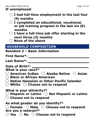 Form ARA-1000A-LP Arizona Rental Assistance Manual Application - Arizona Rental Assistance Program - Large Print - Arizona, Page 7
