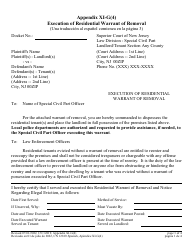 Document preview: Form 12819 Appendix XI-G(4) Execution of Residential Warrant of Removal - New Jersey (English/Spanish)