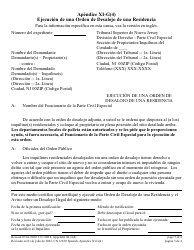 Form 12819 Appendix XI-G(4) Execution of Residential Warrant of Removal - New Jersey (English/Spanish), Page 3