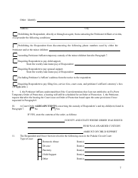 Petition and Affidavit for an Order of Protection - Arkansas, Page 7