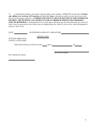 Petition and Affidavit for an Order of Protection - Arkansas, Page 8