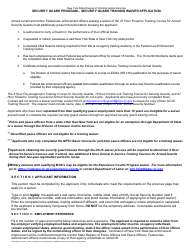 Security Guard Training Waiver Application - Security Guard Program - New York, Page 2