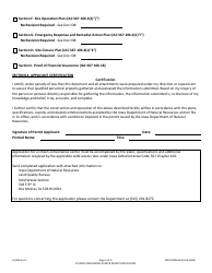 DNR Form 50C (542-1604) Citizen Convenience Center Permit Application - Iowa, Page 3