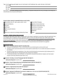 DNR Form 50B (542-1603) Solid Waste Transfer Station Permit Application - Iowa, Page 2