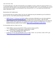Form LDSS-5215 Request for Replacement of Stolen Supplemental Nutrition Assistance Program (Snap) and/or Temporary Assistance (Ta) Benefits - New York, Page 5