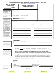 Document preview: Form EXJ-O3205.3 Order to Expunge Juvenile Records - Illinois