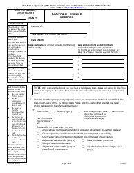 Document preview: Form EXJ-AR3206.3 Additional Juvenile Records - Illinois