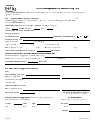 DNR Form 542-8002 Manure Management Plan Recordkeeping Form - Iowa