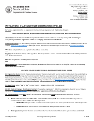Document preview: Charitable Trust Initial Registration - Washington