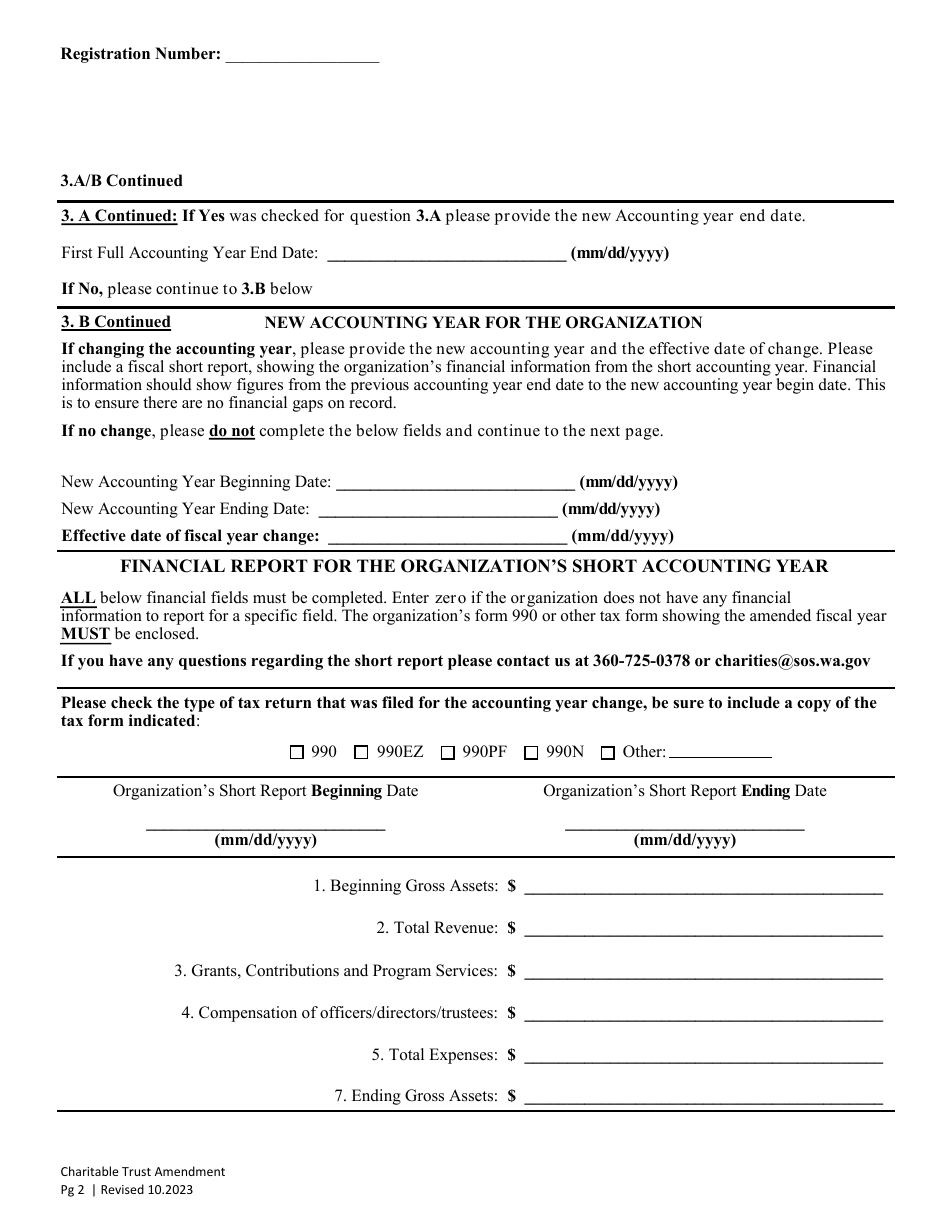 Charitable Trust Amendment - Washington, Page 4