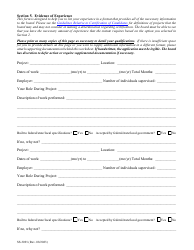 Form SS-3091 Tennessee Highway Officials Certification Board Application for Certification - Tennessee, Page 3