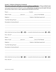 Form SS-3091 Tennessee Highway Officials Certification Board Application for Certification - Tennessee, Page 4