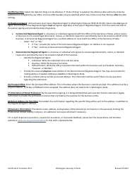 Certificate of Formation - Professional Limited Liability Company - Washington, Page 2