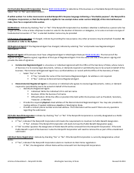 Articles of Amendment - Nonprofit Corporation - Washington, Page 2