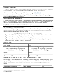 Articles of Incorporation - Nonprofit Professional Service Corporation - Washington, Page 5