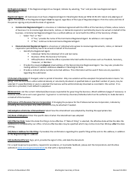 Articles of Amendment - Professional Service Corporation - Washington, Page 2