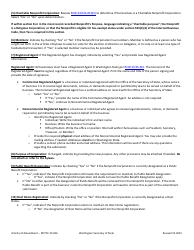 Articles of Amendment - Nonprofit Professional Service Corporation - Washington, Page 2