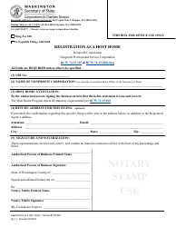 Registration as a Host Home - Nonprofit Corporation/Nonprofit Professional Service Corporation - Washington, Page 2