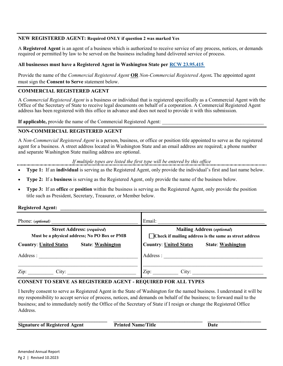 Amended Annual Report - Washington, Page 4