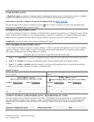 Certificate of Formation - Limited Liability Company - Washington, Page 4