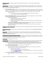 Articles of Amendment - Nonprofit Miscellaneous and Mutual Corporation - Washington, Page 2