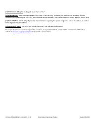 Articles of Amendment - Nonprofit Miscellaneous and Mutual Corporation - Washington, Page 3