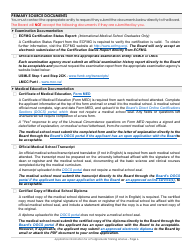 Application for a Postgraduate Training License Information &amp; Checklist - California, Page 6