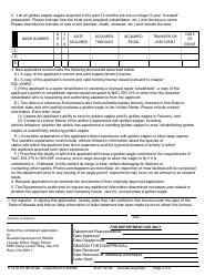 Form SLAP22.09 Eagle Permit Application - Nevada, Page 2