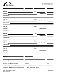 Document preview: Form DOC06-074 Check Request - Washington