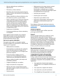 Formulario REV64 0105-ES Solicitud De Prorroga Para Propietarios Con Ingresos Limitados - Washington (Spanish), Page 4