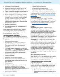 Formulario REV64 0011-ES Solicitud De Prorroga Para Adultos Mayores Y Personas Con Discapacidad - Washington (Spanish), Page 6