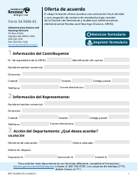 Formulario REV50 0006-ES Oferta De Acuerdo - Washington (Spanish)