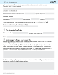 Formulario REV50 0006-ES Oferta De Acuerdo - Washington (Spanish), Page 2