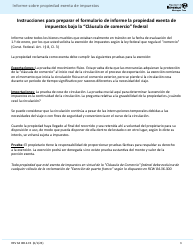 Formulario REV64 0012-ES Informe Sobre Propiedad Exenta De Impuestos (&quot;exencion a La Clausula De Comercio&quot; Federal) - Washington (Spanish), Page 3